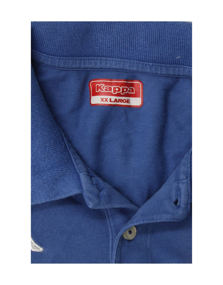 KAPPA Mens Polo Shirt 2XL Blue Cotton