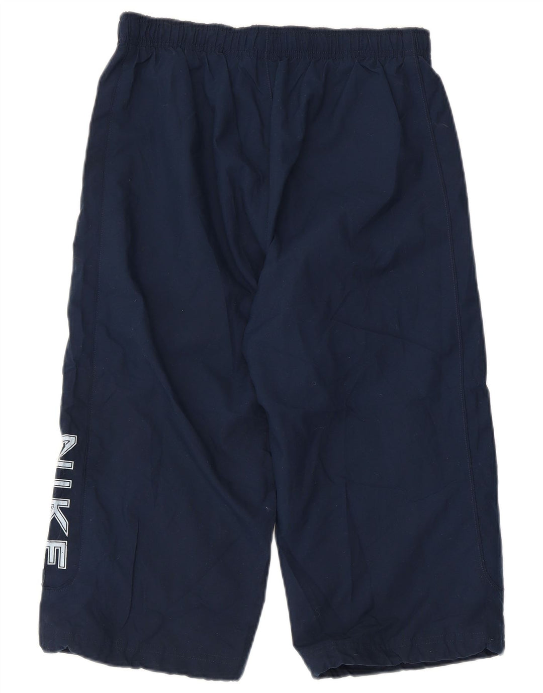 NIKE Pantaloncini sportivi Bermuda grafici da uomo piccoli in poliestere blu navy