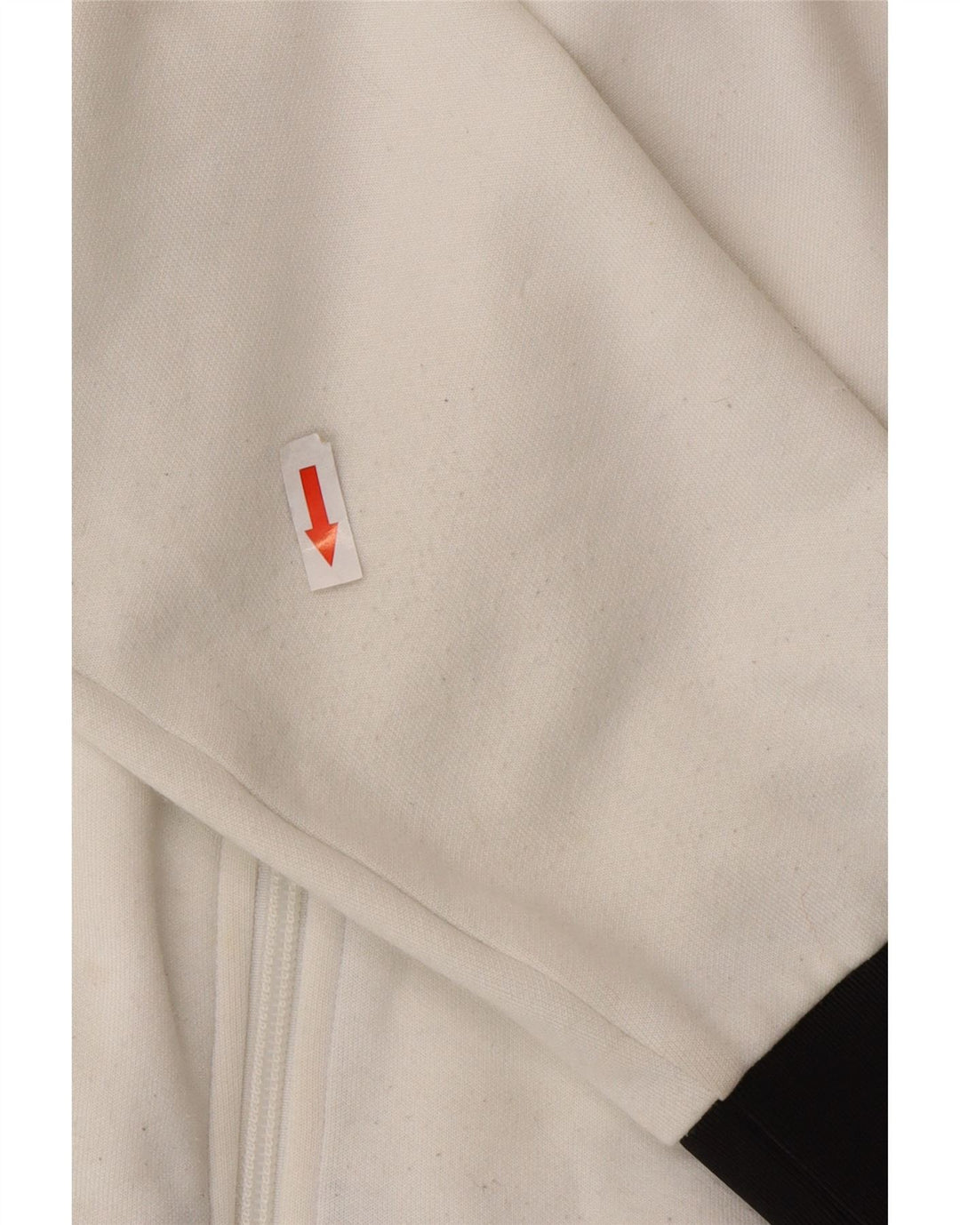 Giacca superiore della tuta da uomo Nike, poliestere color block bianco medio