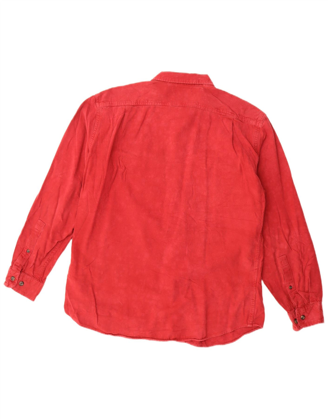 Camicia da uomo in flanella di Eddie Bauer, cotone rosso medio