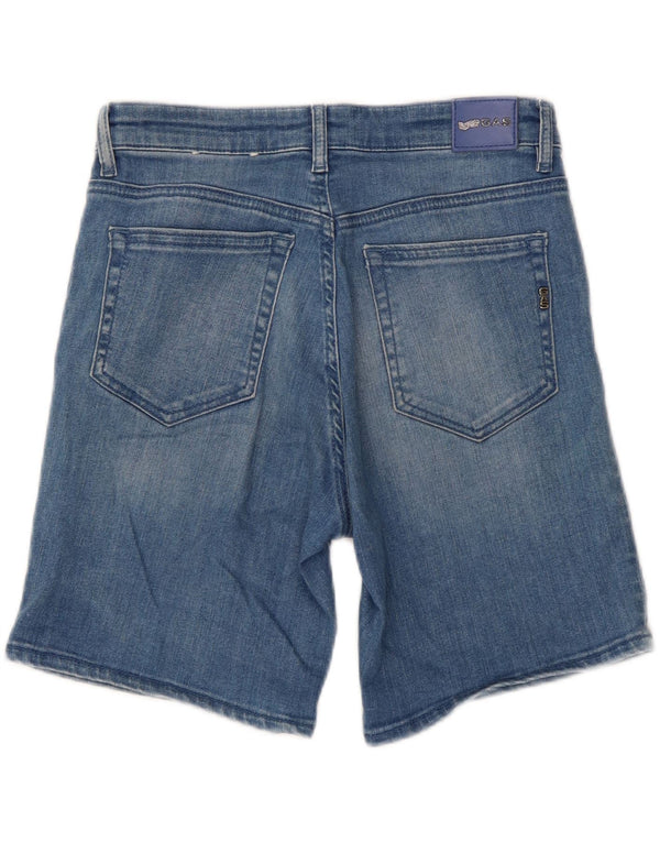 Pantaloncini di jeans vestibilità regolare da donna Gas W26 piccolo cotone blu