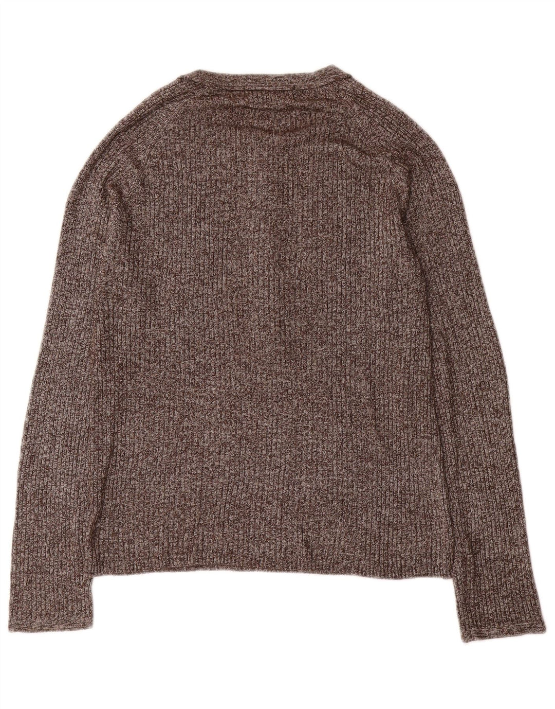 Maglione Zara da uomo con scollo a barca marrone medio screziato