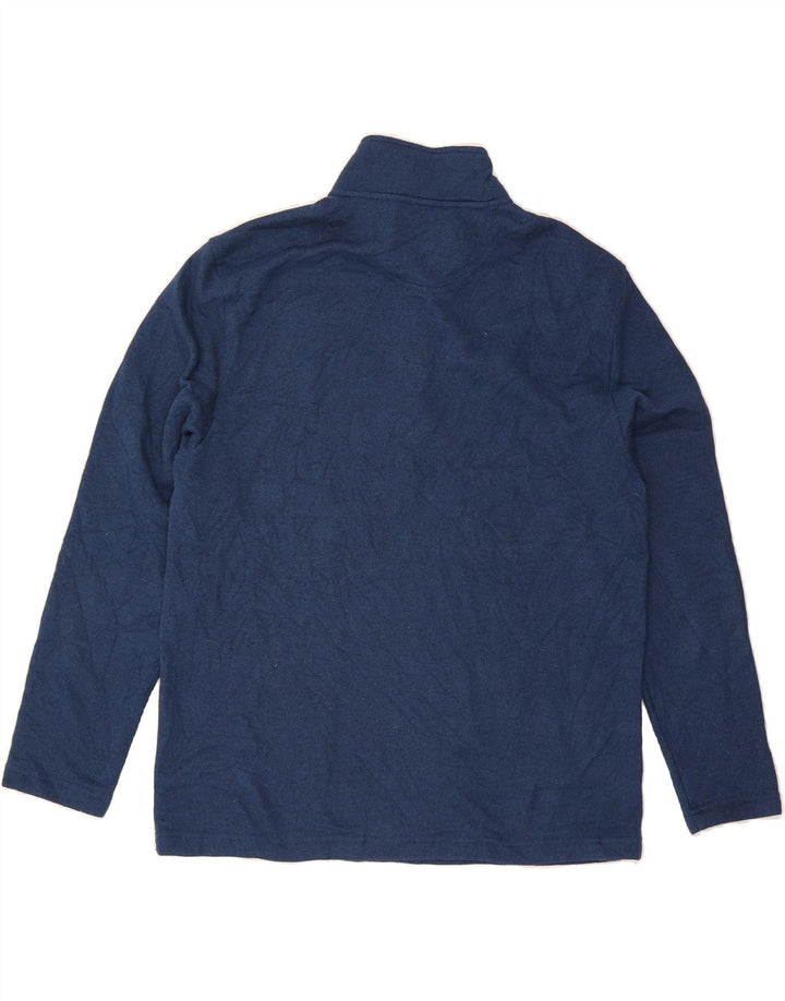 IZOD Mens Zip Neck Sweatshirt Jumper XL Navy Blue Polyester Vintage Izod and Second-Hand Izod from Messina Hembry 