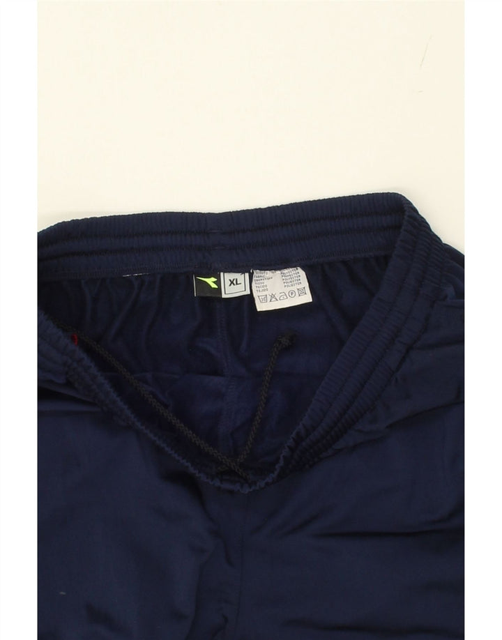 DIADORA Mens Tracksuit Trousers XL  Navy Blue Polyester Vintage Diadora and Second-Hand Diadora from Messina Hembry 