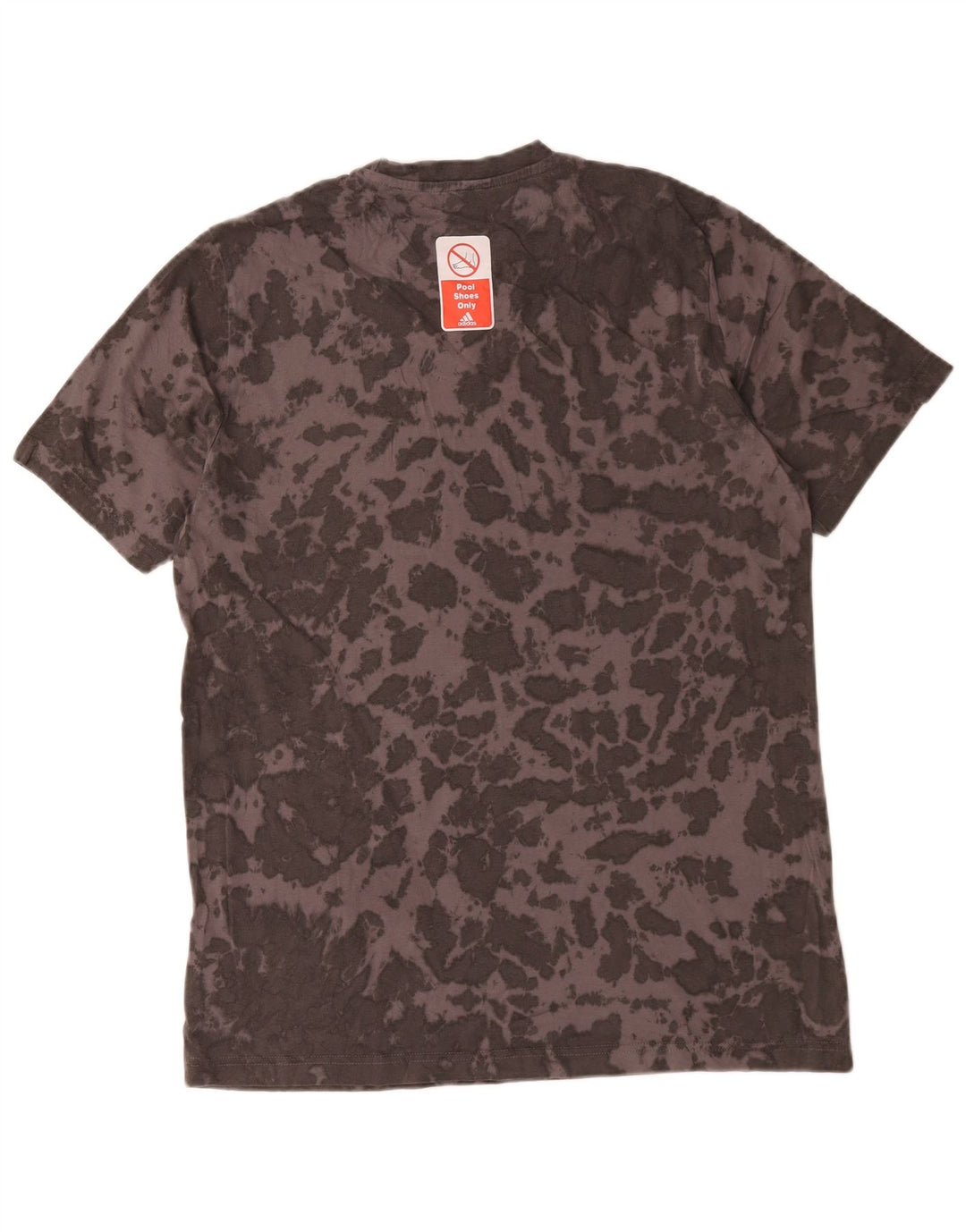 T-shirt da uomo Adidas Top in cotone tie-dye grigio medio