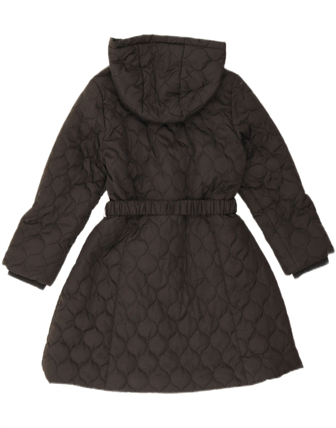 Cappotto trapuntato con cappuccio per ragazze Monsoon 9-10 anni in poliestere nero