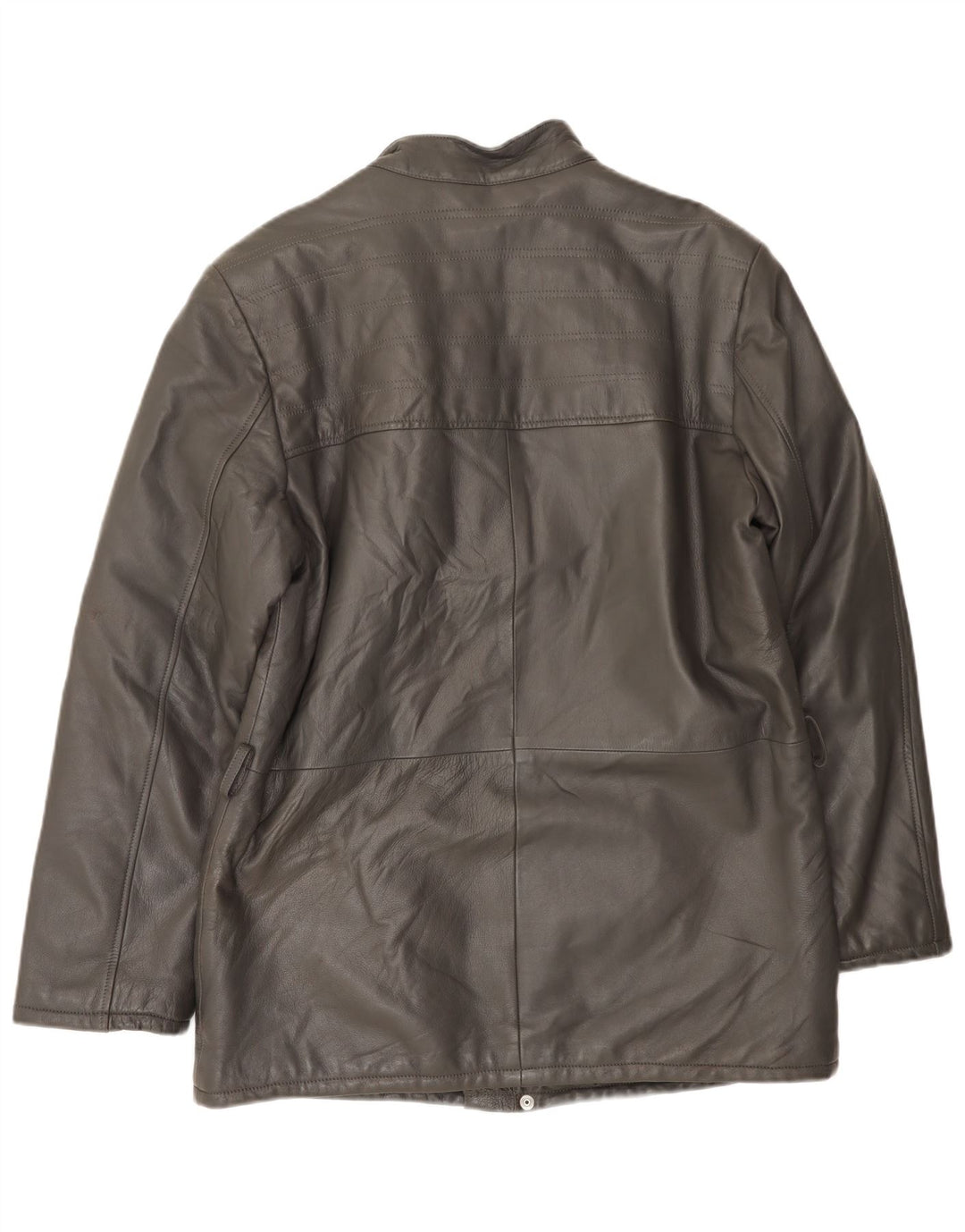 Giacca in pelle da uomo VINTAGE UK 38 Grigio medio