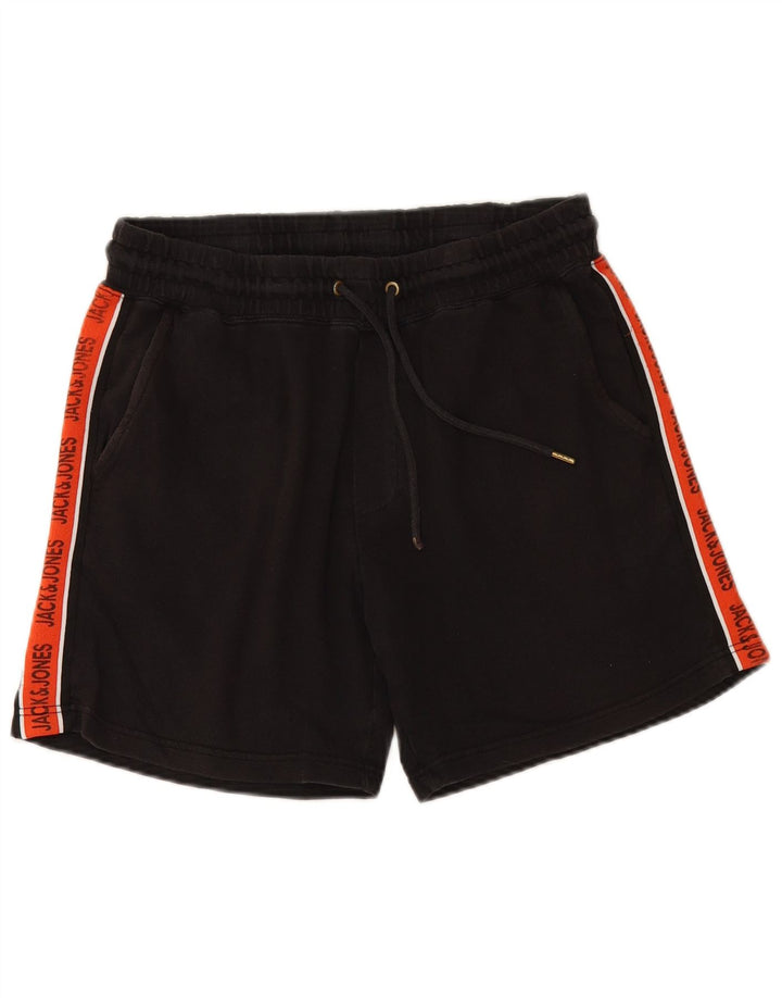 JACK & JONES Pantaloncini sportivi grafici da uomo Cotone color block medio nero