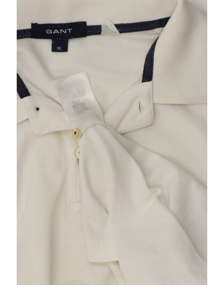Polo da uomo Gant XL in cotone bianco