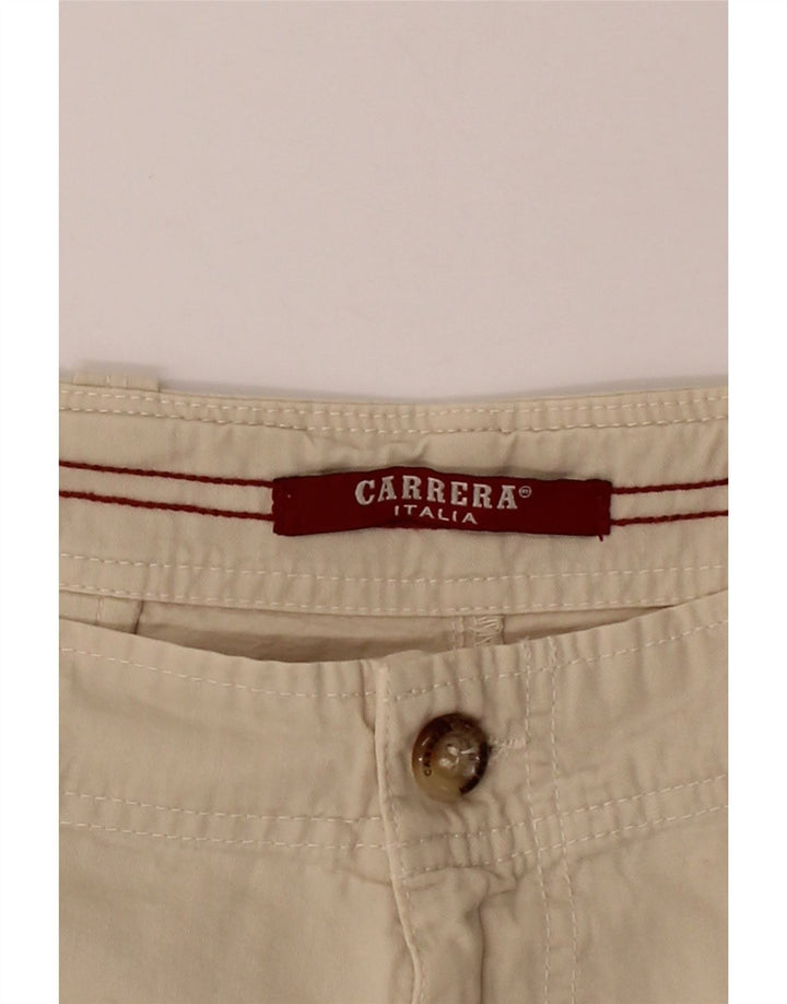 CARRERA Mens Casual Shorts W38 XL Beige Cotton Vintage Carrera and Second-Hand Carrera from Messina Hembry 