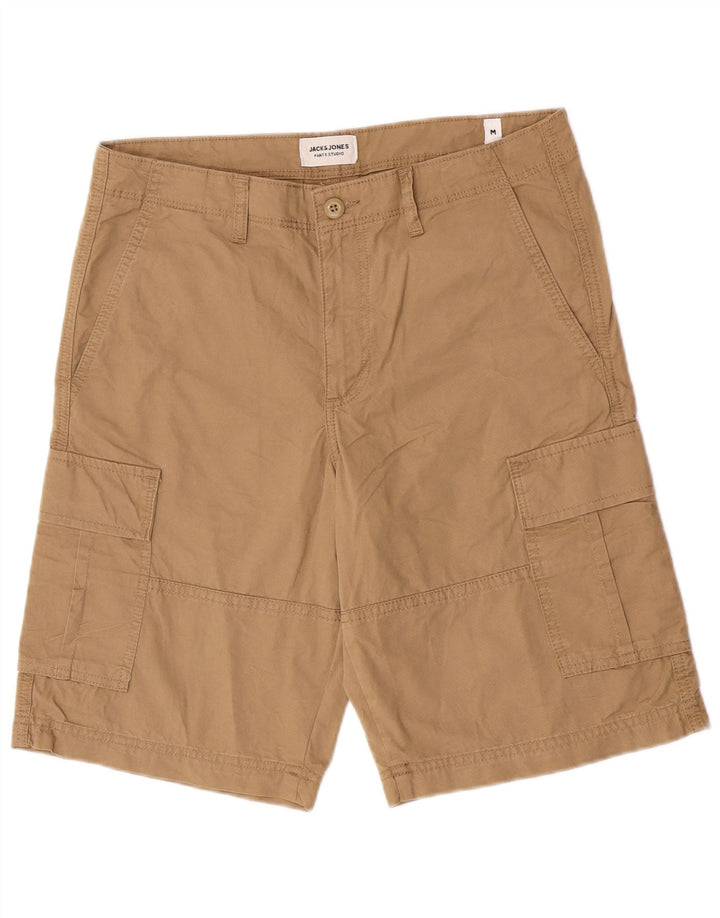 Pantaloncini cargo da uomo Jack & Jones medi W32 in cotone beige