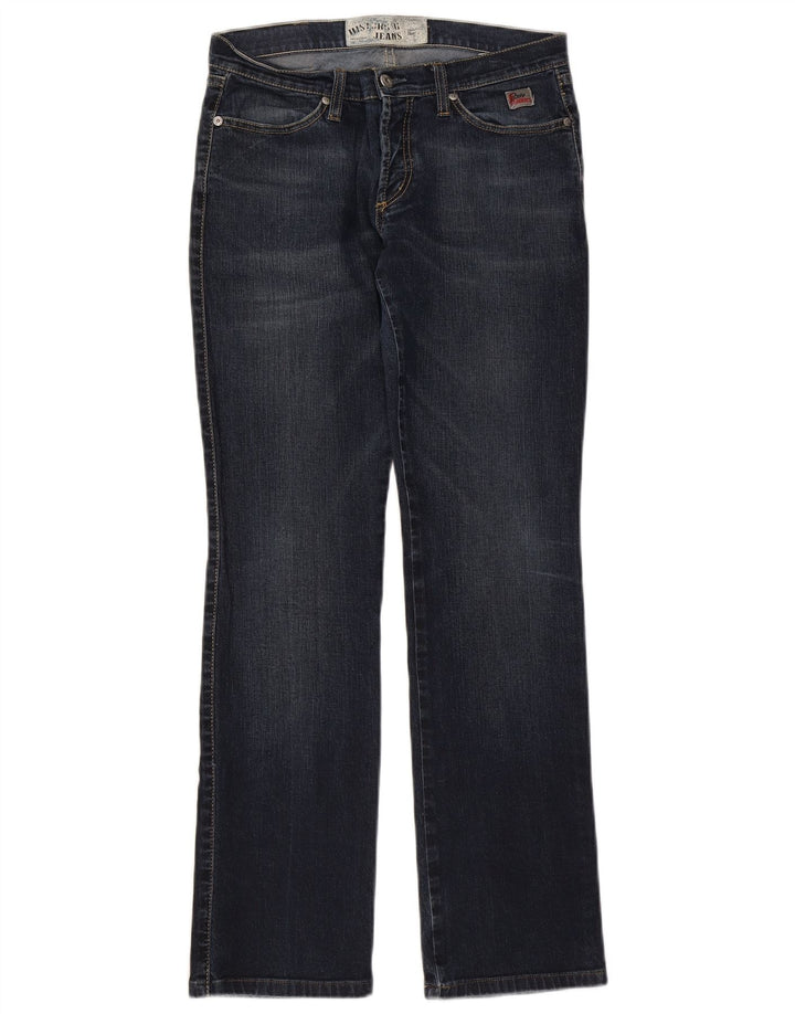 ROY ROGERS Womens Graphic Straight Jeans  W31 L31 Blue