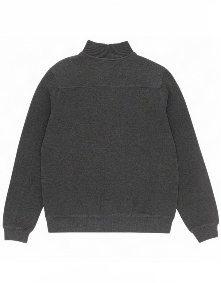 Maglione da uomo con zip e collo John Partridge Cotone grigio medio
