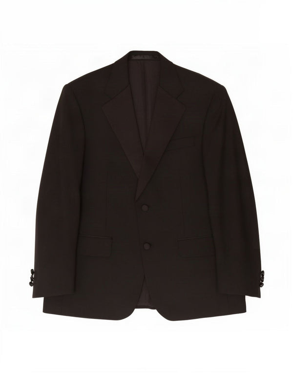 Giacca blazer a 2 bottoni Marks & Spencer da uomo UK 38 media nera