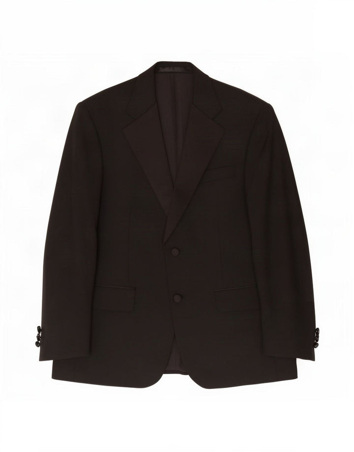 Giacca blazer a 2 bottoni Marks & Spencer da uomo UK 38 media nera