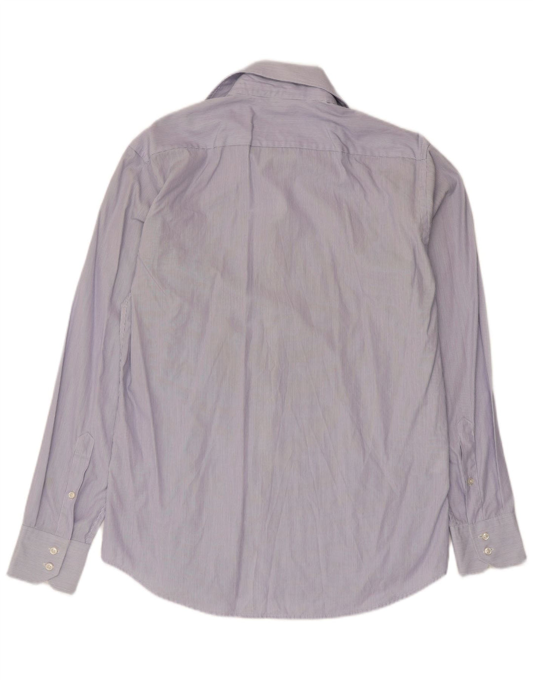Camicia da uomo vestibilità regolare Hugo Boss taglia 39 15 1/2 gessato blu medio
