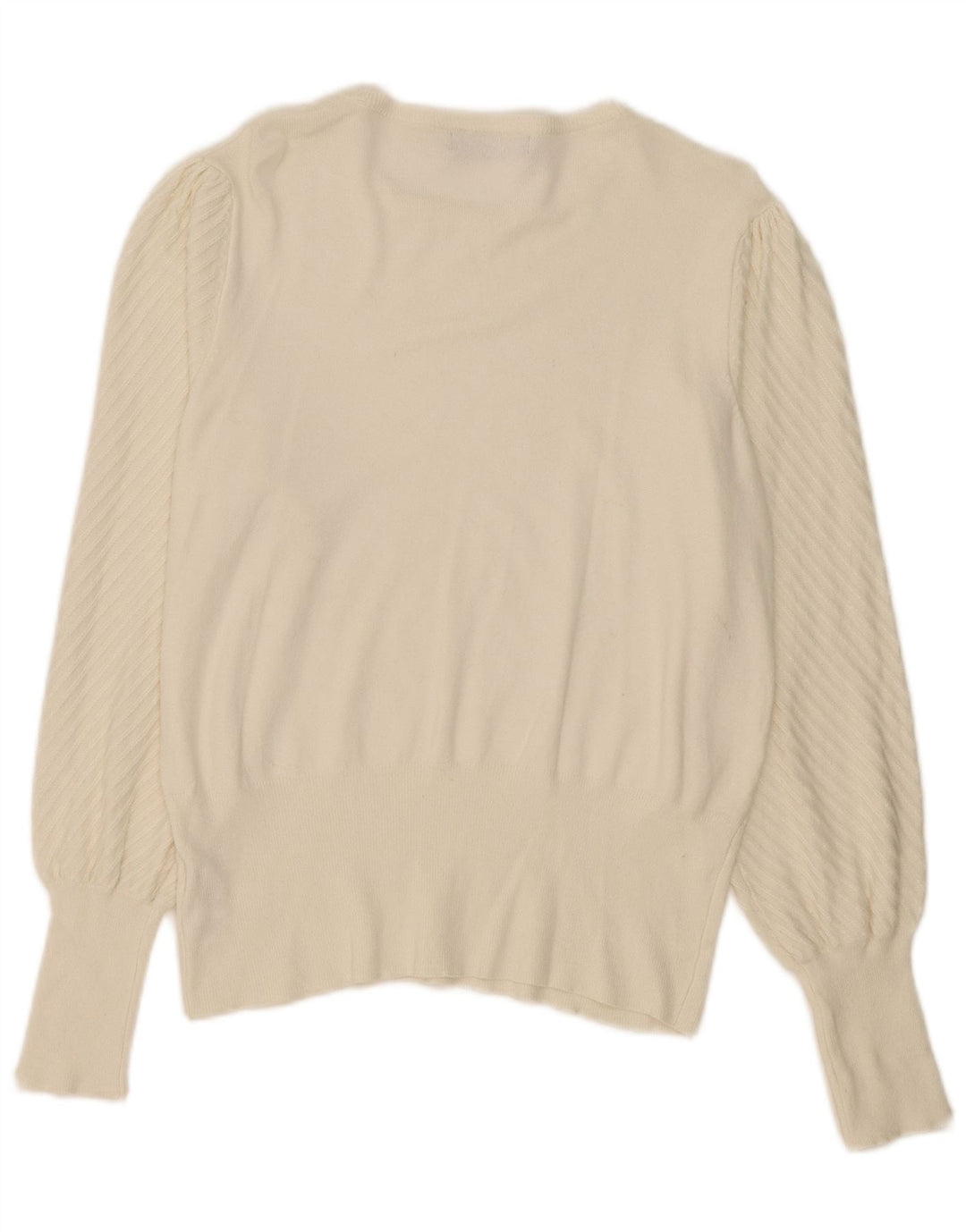 Maglione maglione con scollo a barca da donna Marks & Spencer UK 14 medio bianco sporco