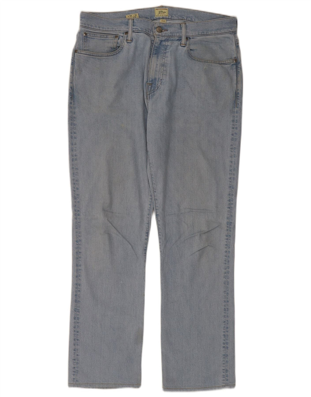 J. Crew Uomo 770 Jeans dritti W34 L32 Cotone blu