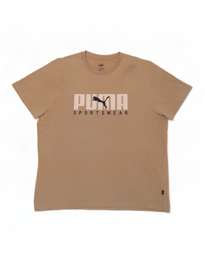 Maglietta grafica da uomo Puma XL Beige