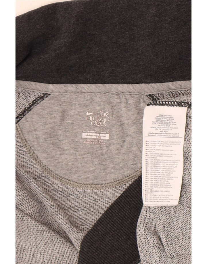Giacca da tuta da donna Nike UK 16 grande cotone grigio