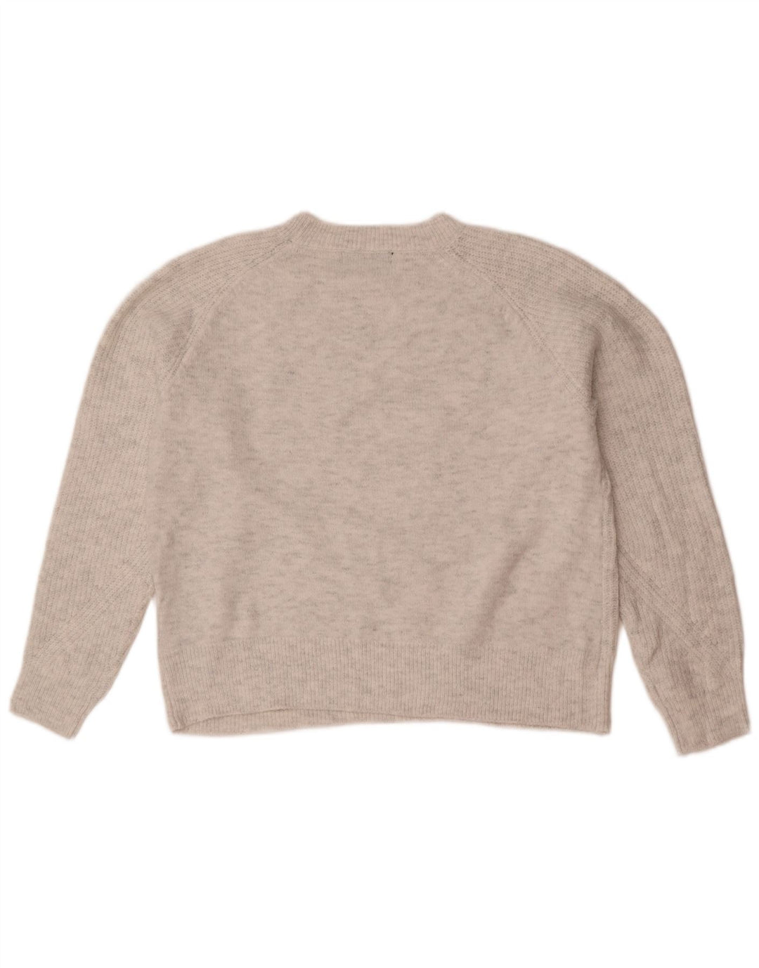 Maglione maglione girocollo da donna Marks & Spencer UK 14 Acrilico grigio medio