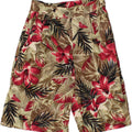 VINTAGE Womens Casual Shorts IT 44 Medium W26 Multicoloured Floral Cotton Vintage Vintage and Second-Hand Vintage from Messina Hembry 