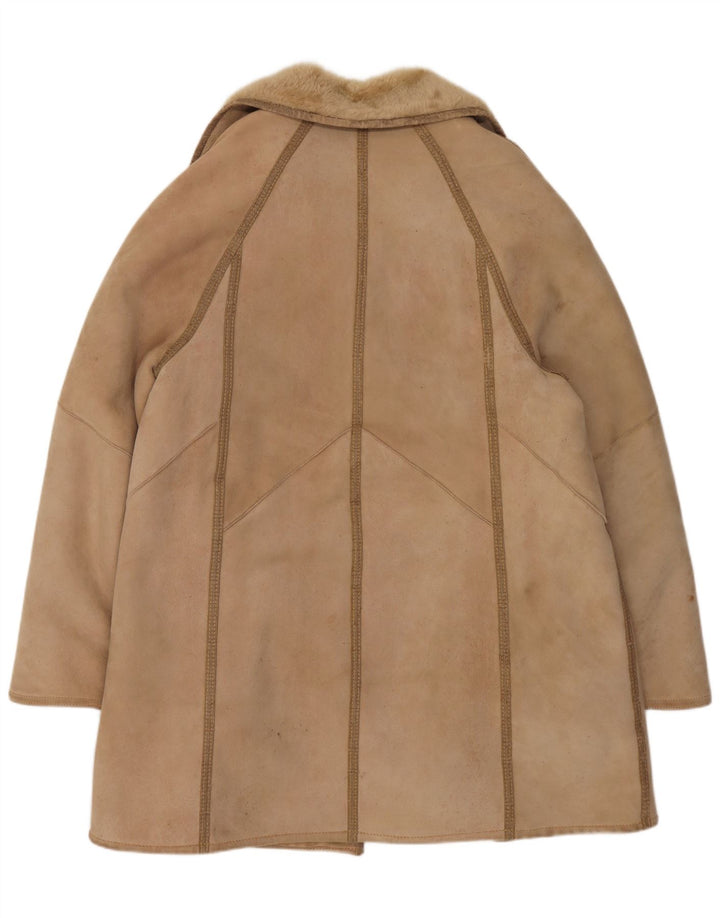 Cappotto in shearling da donna VINTAGE IT 46 Shearling beige grande