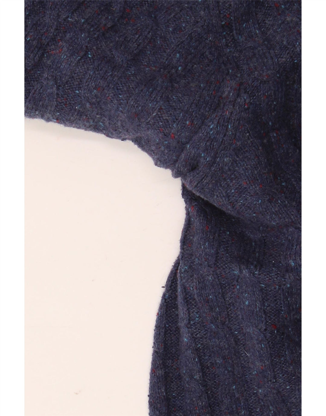 JACK WILLS Maglione maglione girocollo da uomo grande blu navy screziato