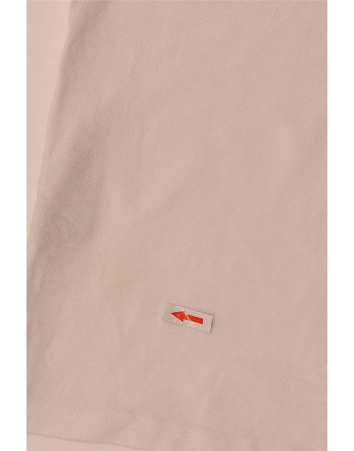 Polo grafica da uomo Jack & Jones in cotone color block bianco medio