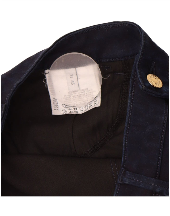 Pantaloni Casual Slim Donna Trussardi W31 L28 Blu Navy