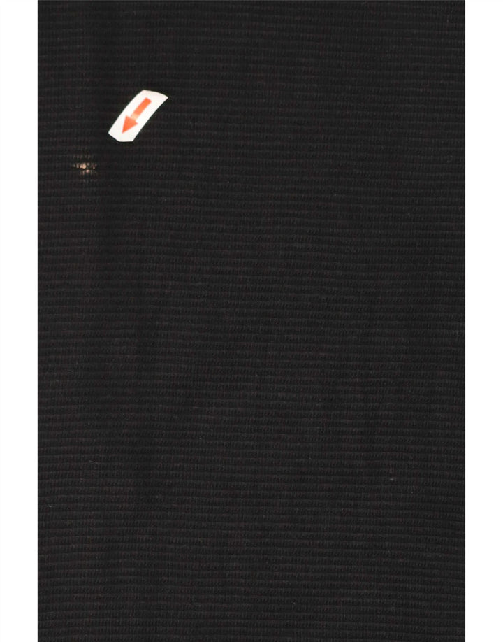 PIAZZA ITALIA Maglione con cappuccio e zip vestibilità regolare da uomo grande nero