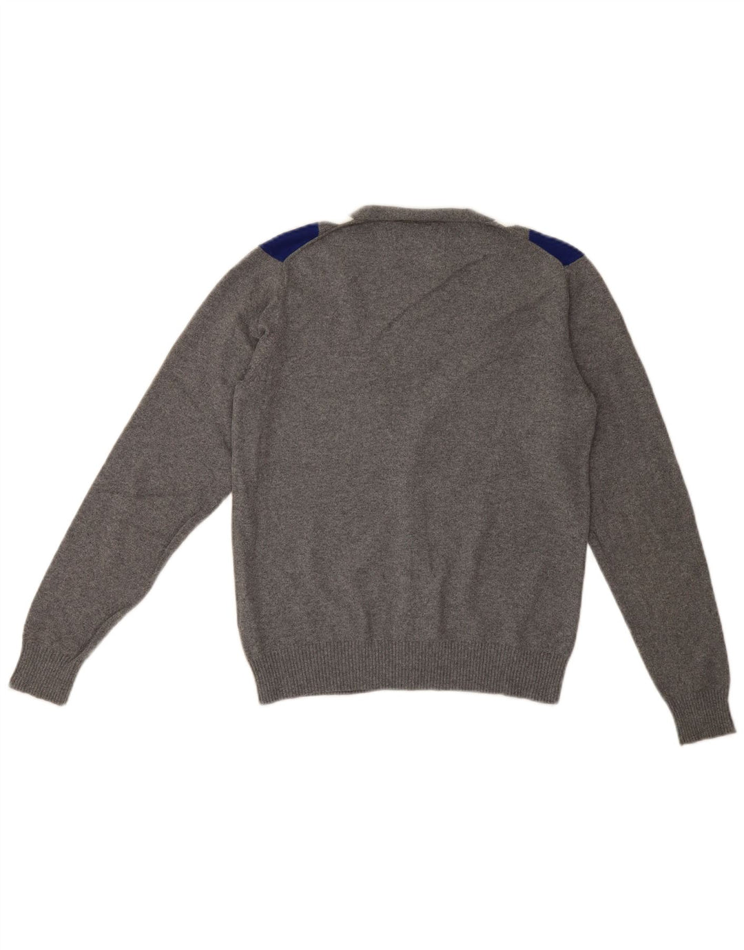 Maglione cardigan da uomo Sun68 piccolo cotone grigio a rombi/diamante