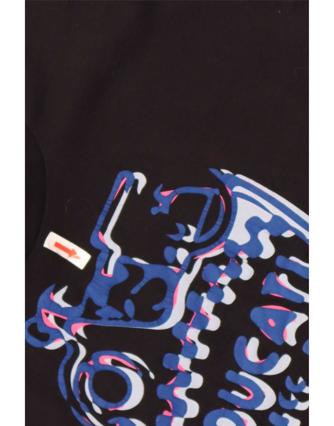 T-shirt grafica da donna Ducati Top UK 12 cotone medio nero