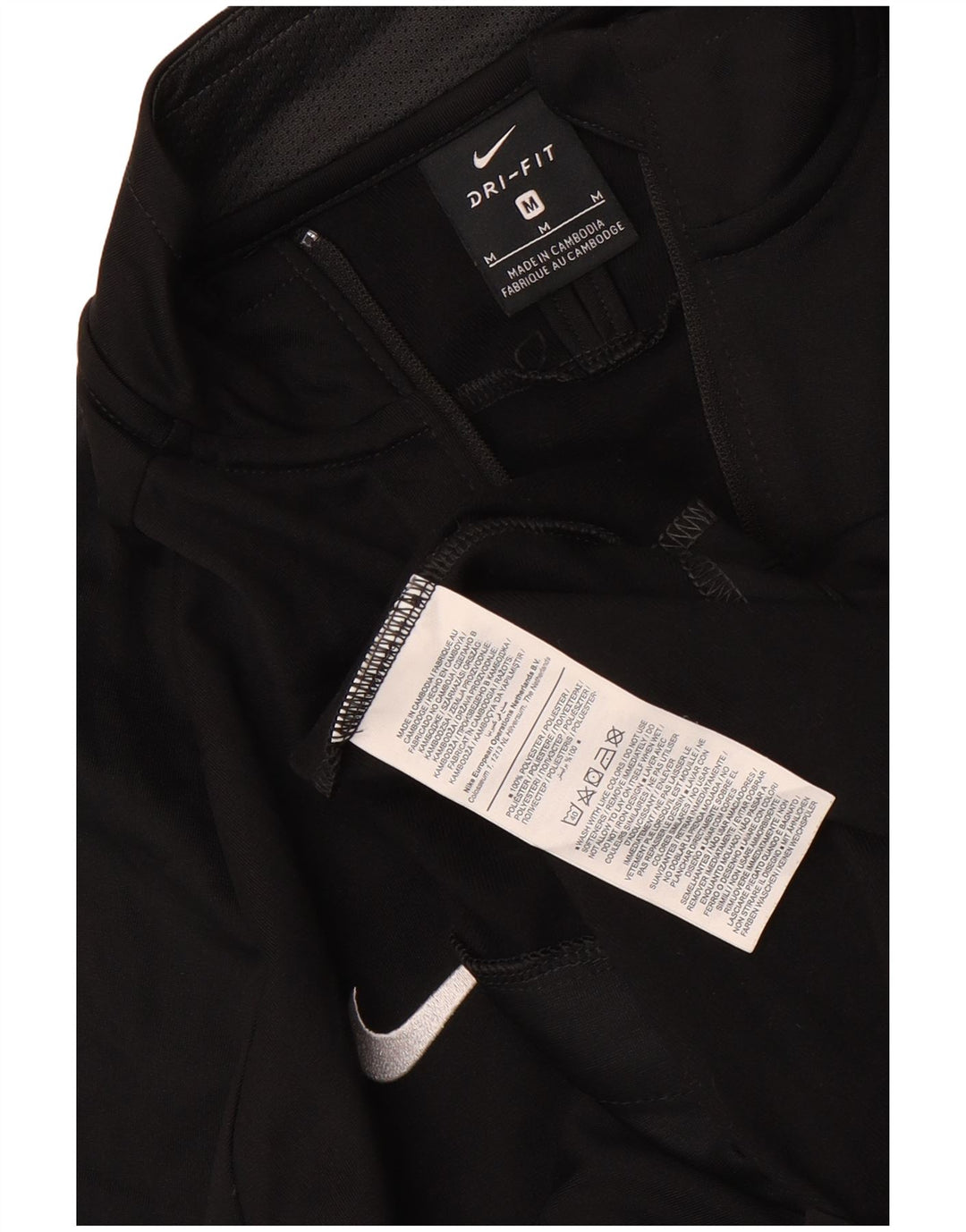 Giacca da tuta grafica Nike Dri Fit da uomo, poliestere nero medio