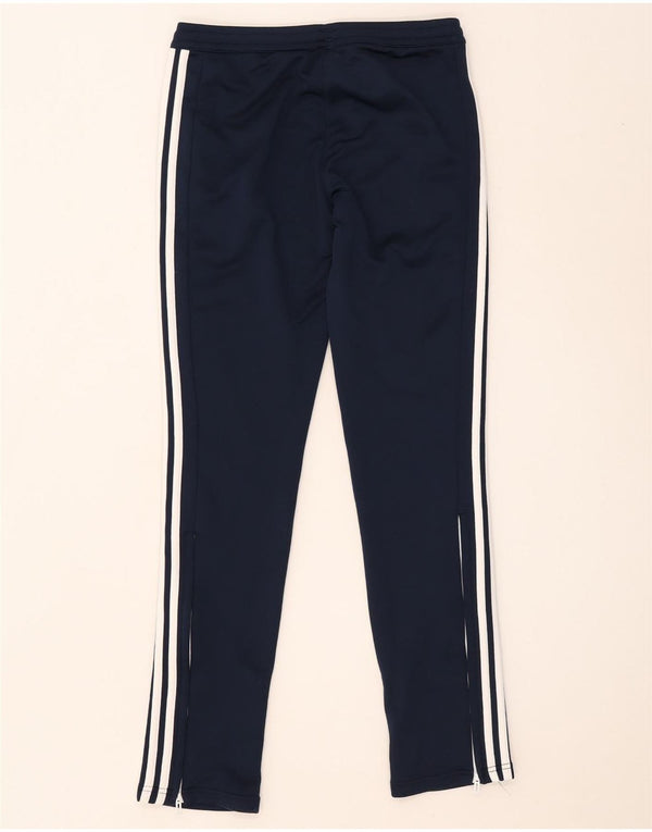 Pantaloni della tuta Adidas Climalite da donna UK 8/10 Small Blu Navy