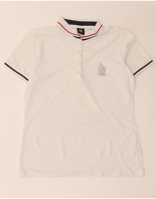Polo da donna Marina Yachting UK 14 cotone bianco medio