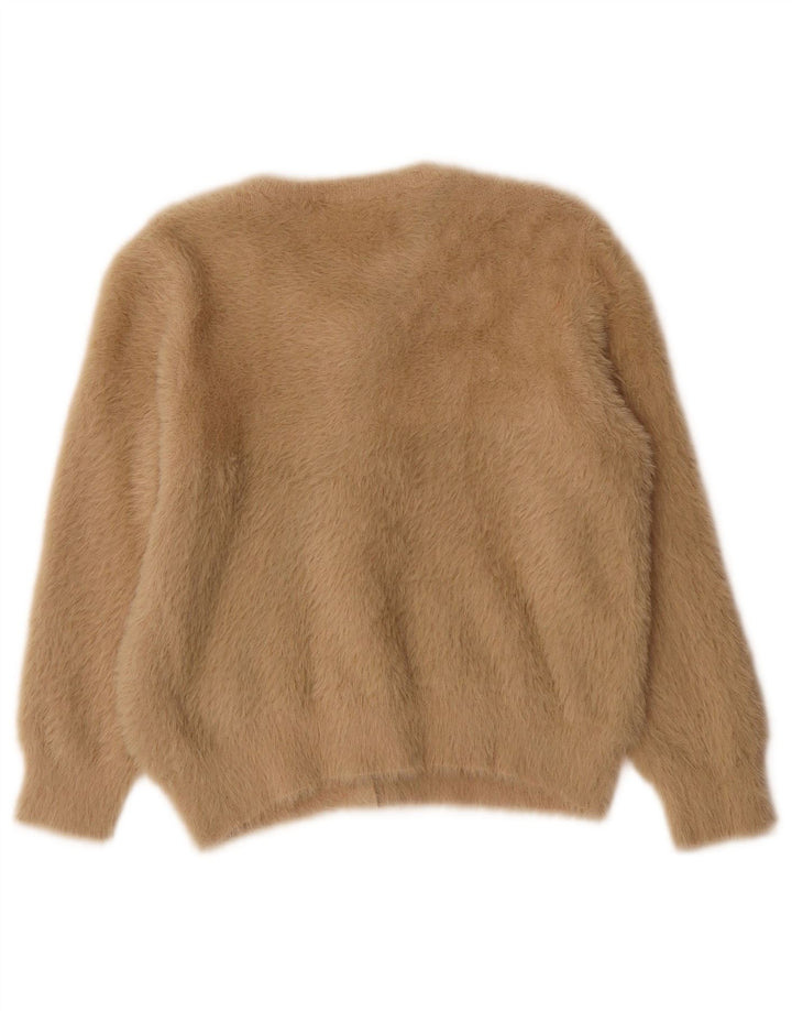 Maglione cardigan con maniche a 3/4 da donna Zara UK 14 Beige medio