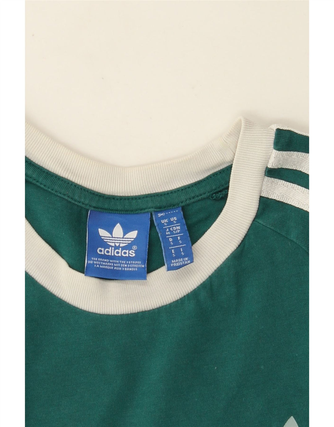 T-shirt grafica da donna ADIDAS Top UK 10 piccola verde