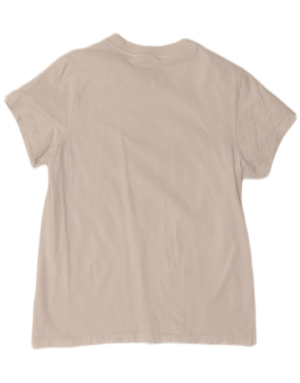 T-shirt grafica da donna Adidas Top UK 8 Small in cotone bianco