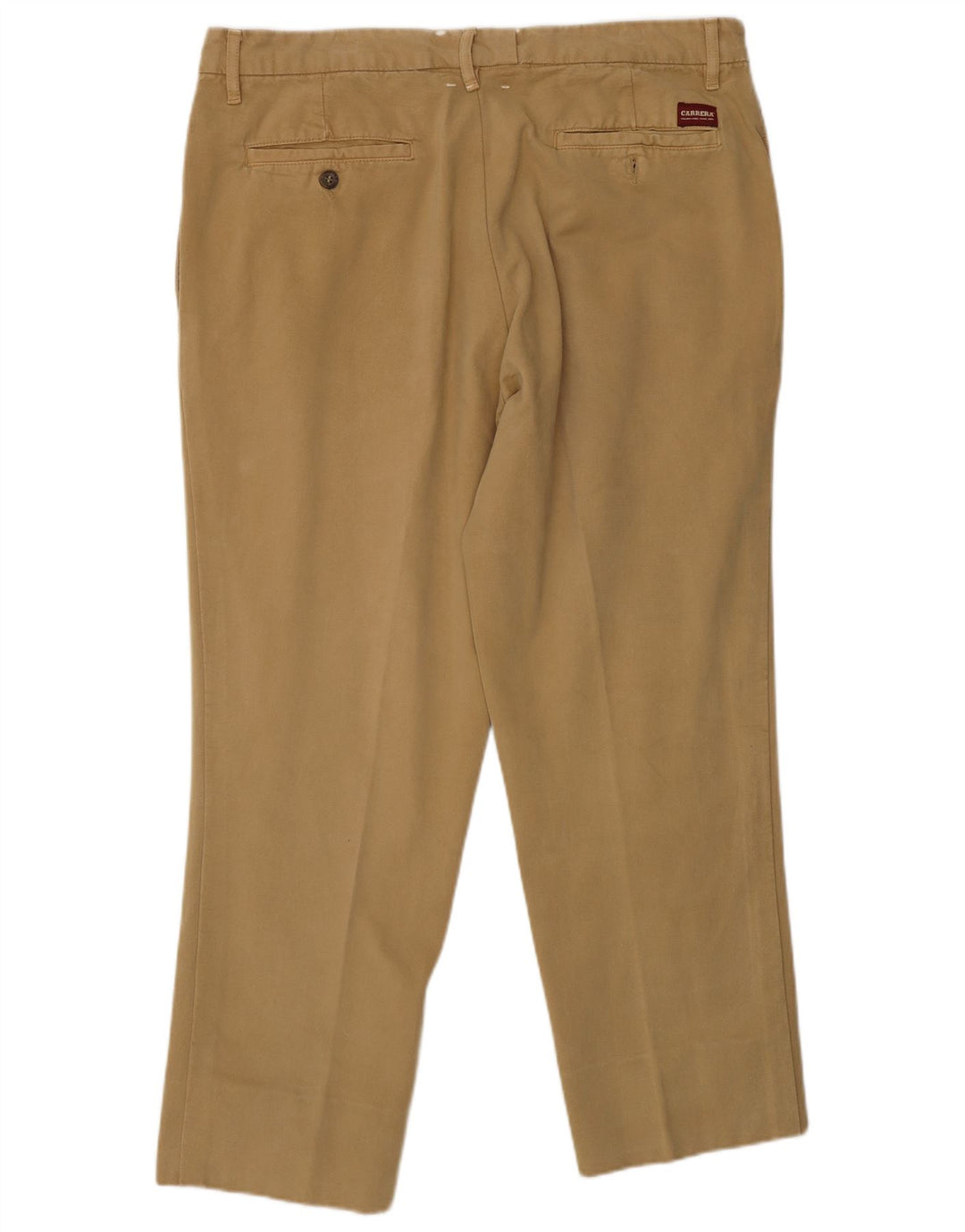 Pantaloni chino dritti da uomo CARRERA W34 L26 cotone beige