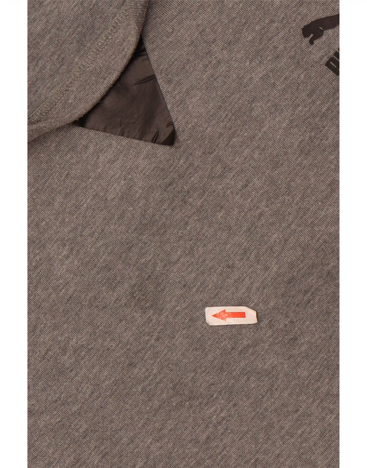 Felpa grafica da uomo Puma Jumper XL in cotone grigio