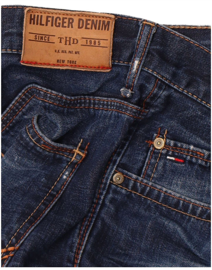 Jeans dritti invecchiati da uomo Tommy Hilfiger W31 L36 Blu
