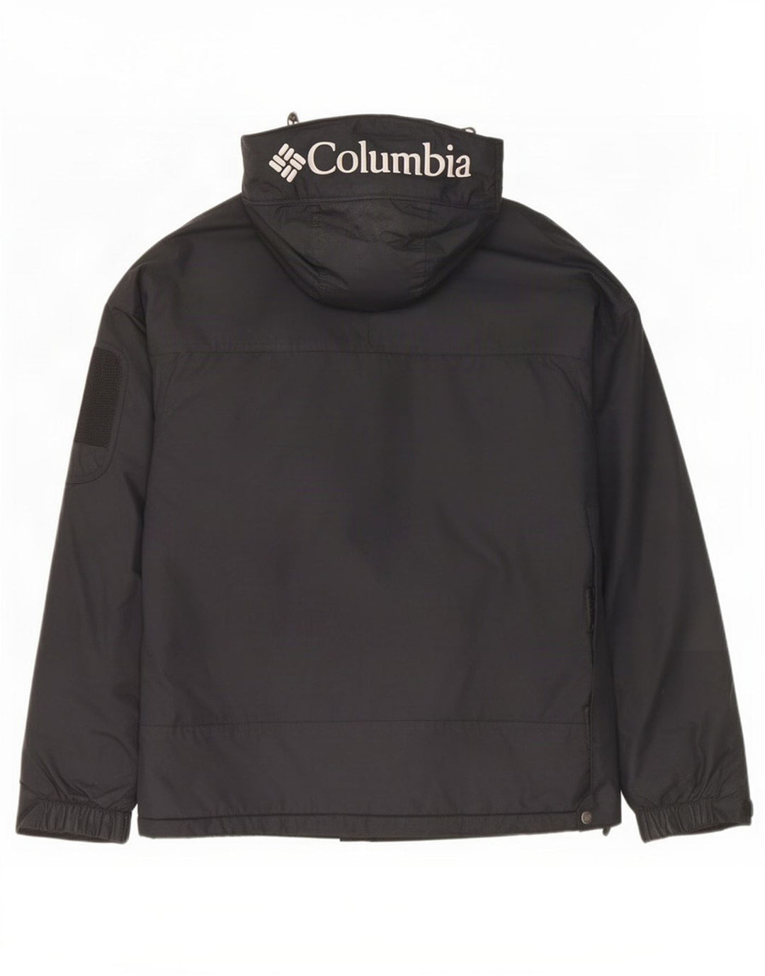 Giacca anorak con cappuccio grafico da uomo Columbia UK 38 nylon nero medio