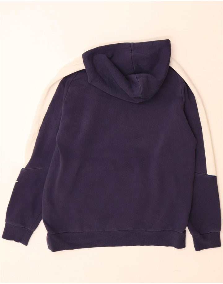 Tuta intera PUMA da uomo con cappuccio, taglia grande, in cotone color block blu navy