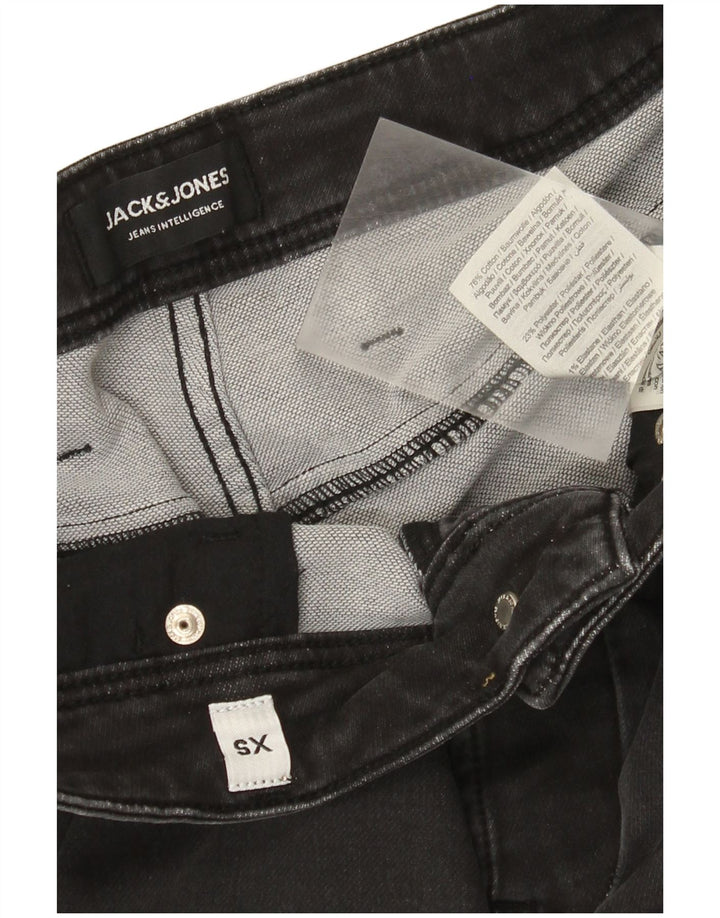 Pantaloncini di jeans regolari da uomo Jack & Jones XS W28 Cotone grigio