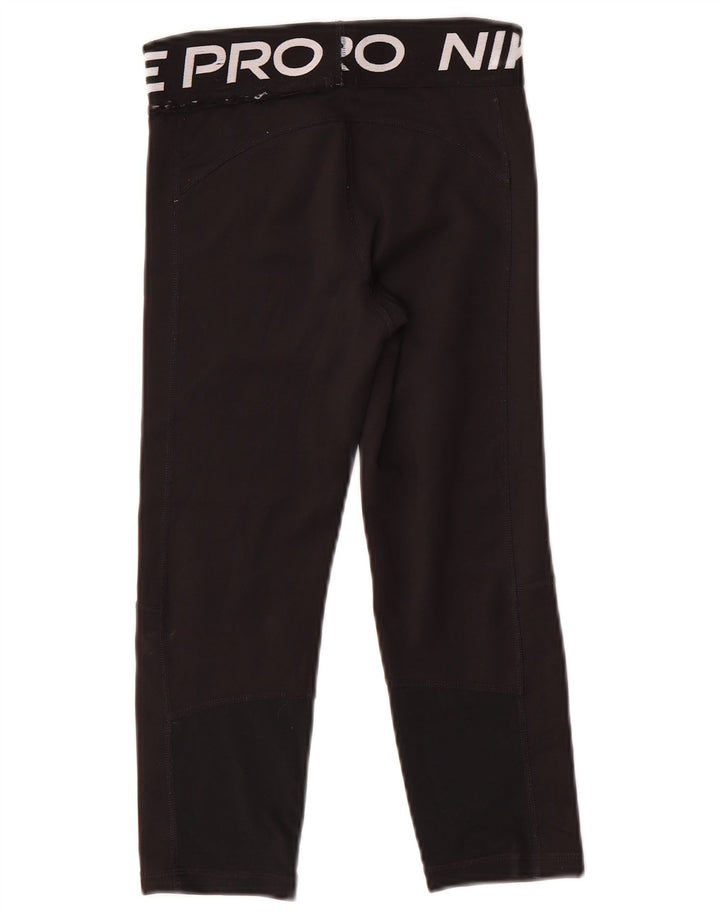 Leggings grafici Nike Dri Fit per ragazze 10-11 anni poliestere nero medio