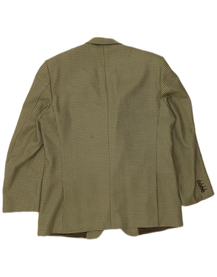 Giacca Blazer 2 Bottoni Uomo Carieri&Carieri IT 56 3XL Pied De Poule Verde