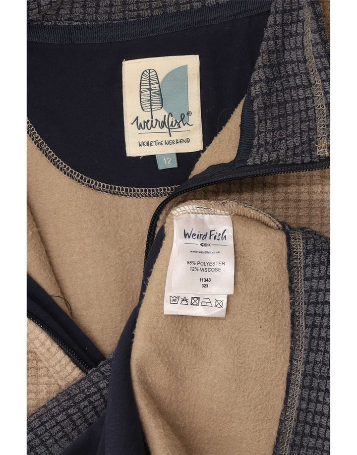 Giacca in pile da donna Weird Fish UK 12 Poliestere beige medio
