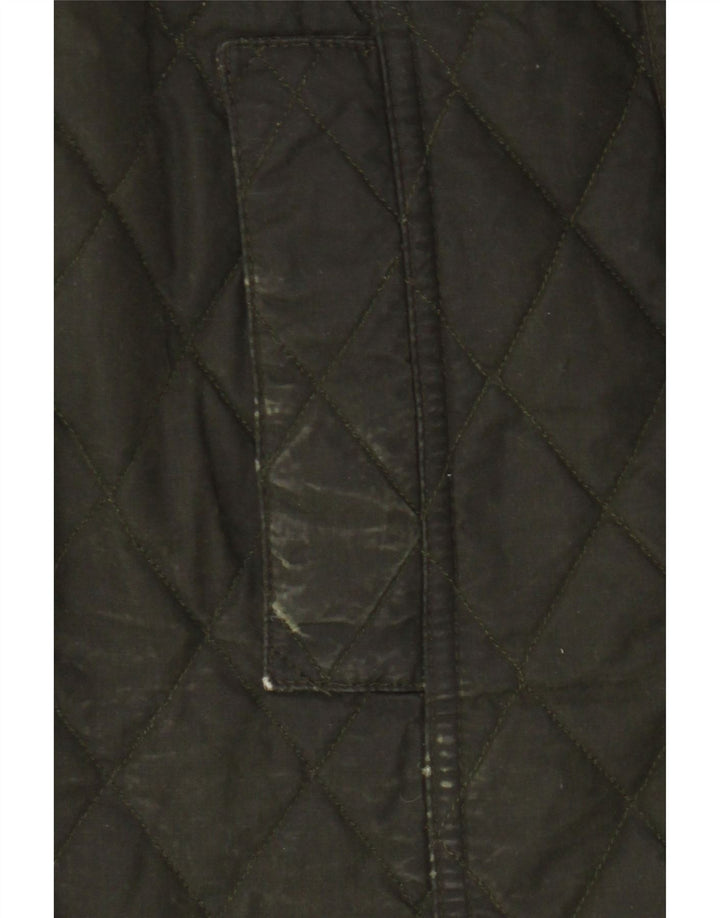 Giacca trapuntata in cotone cerato da donna Barbour UK 8 Small Cotone kaki