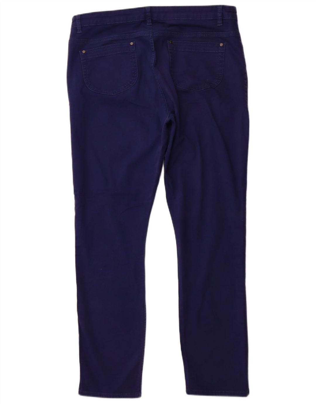 Jeans slim a vita alta da donna JAEGER UK 16 Large W36 L31 cotone blu